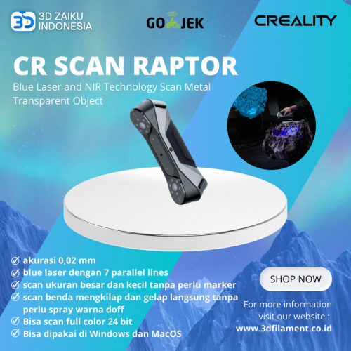 Creality CR Scan Raptor Professional 3D Scanner Blue Laser and NIR Technology Scan Metal Transparent Object